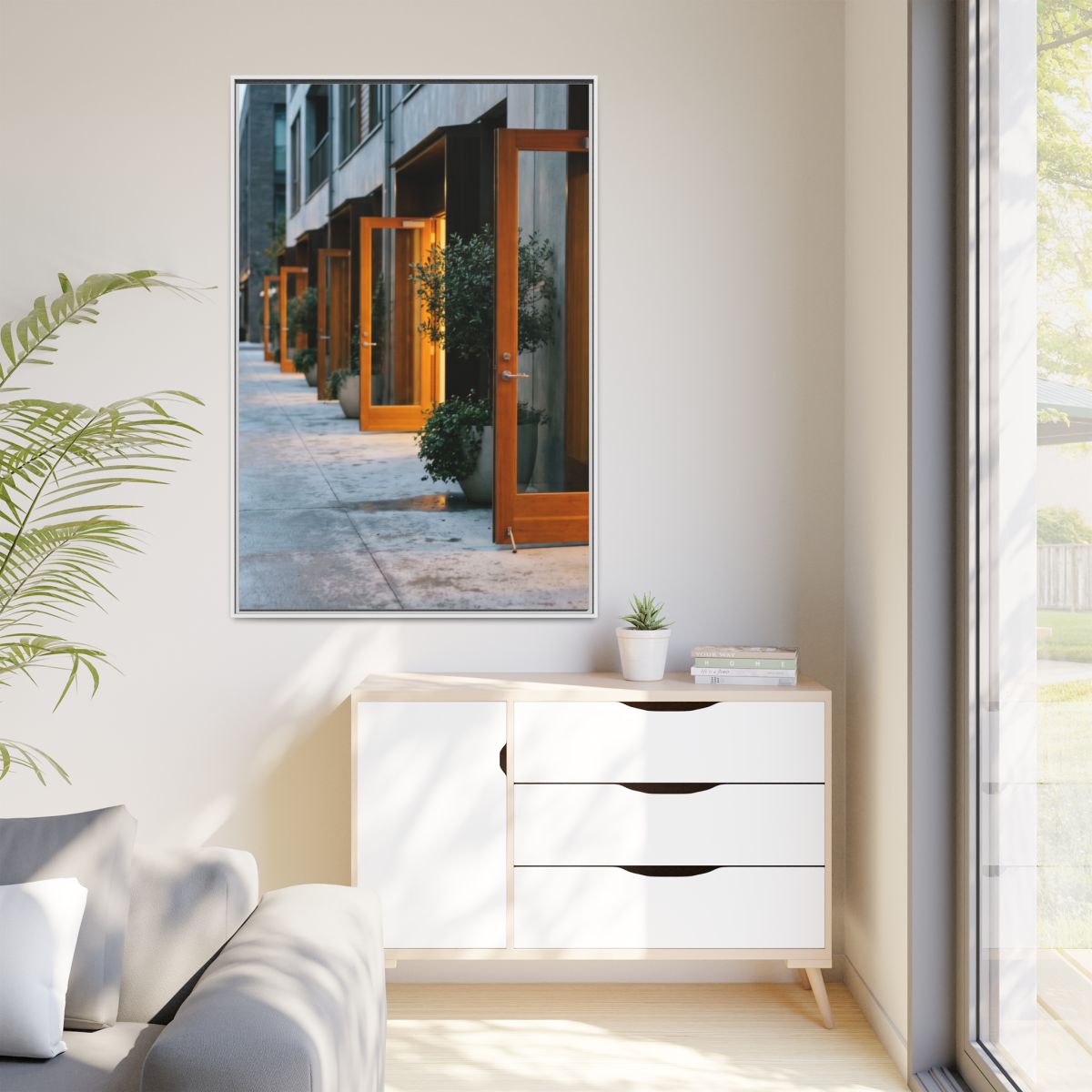 Matte Canvas, Framed - Twilight Promenade (8×10, 9×12, 11×14, 12×16, 10×20, 12×18, 16×20, 16×24, 18×24, 12×36, 20×24, 16×32, 20×30, 24×30, 24×32, 16×48, 24×36, 24×48, 30×40, 20×60, 32×48, 30×60 & 40×60)