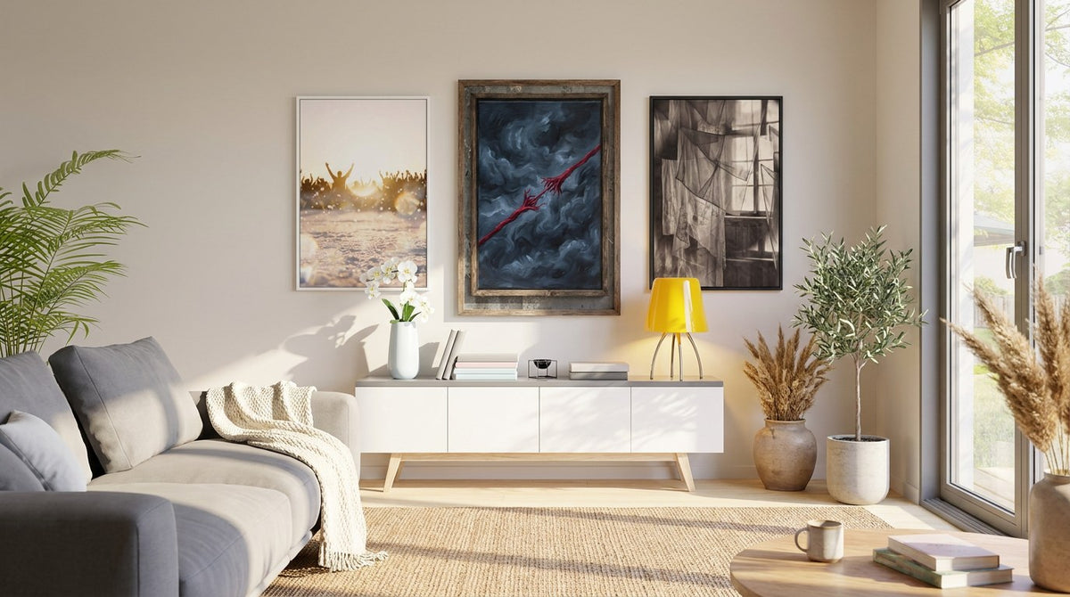 Cómo elegir arte minimalista para un hogar cálido y sereno