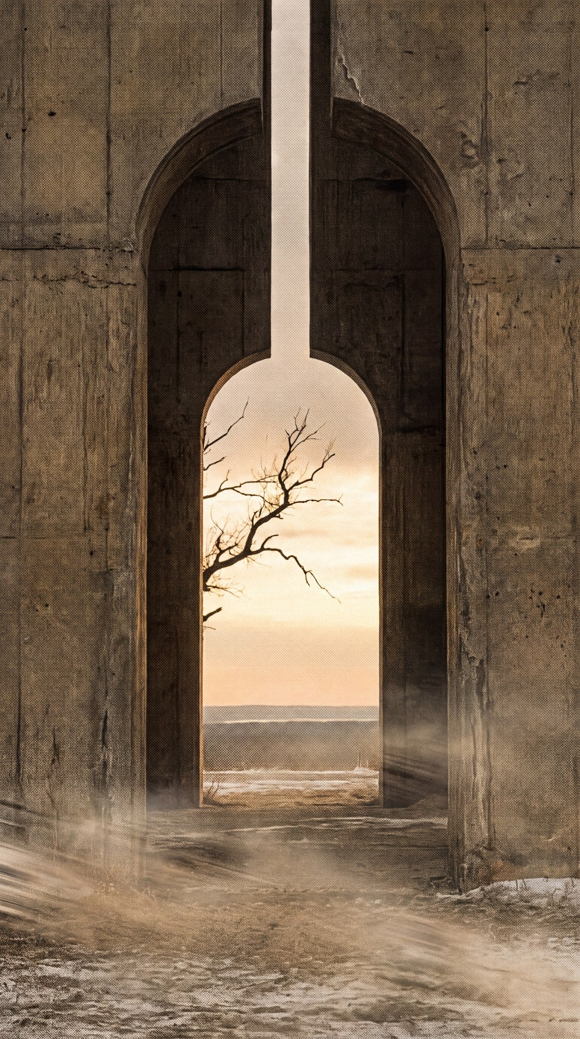 Brutalist Archway Horizon Fine Art