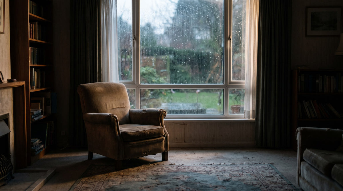 Rainy Window Reading Nook Art