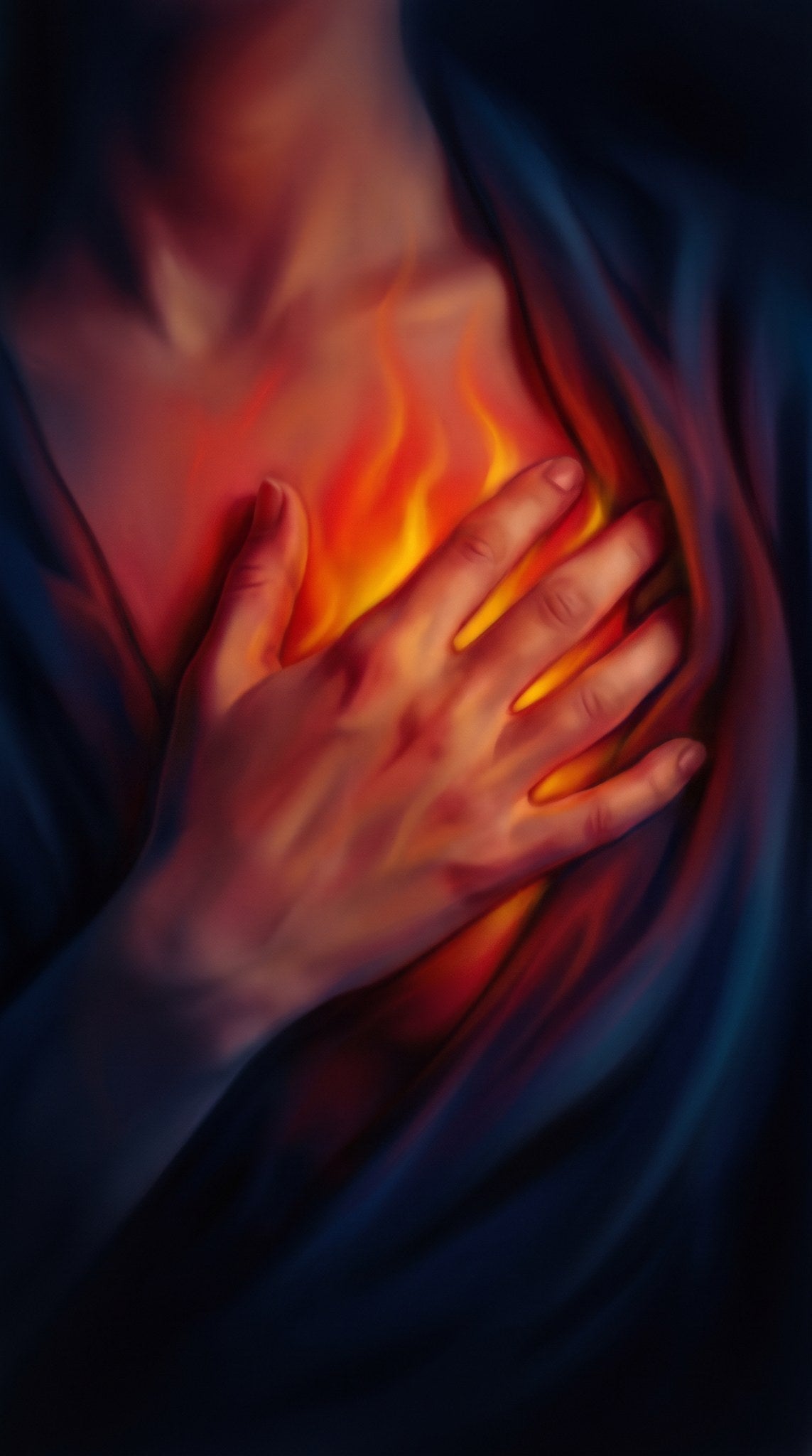 Sacred Flame Within Dark Academia Art