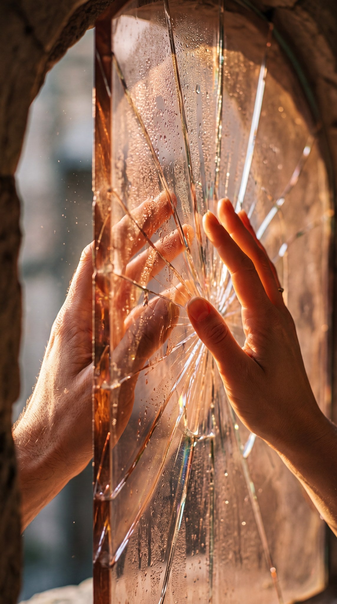 Shattered Amber Portal Art Print