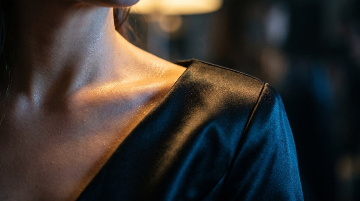 Golden Clavicle - Midnight Satin Glow
