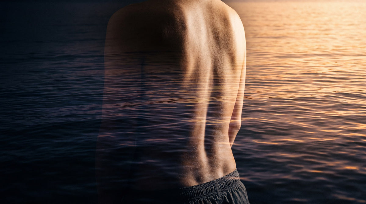 Ethereal Horizon Double Exposure Silhouette Art
