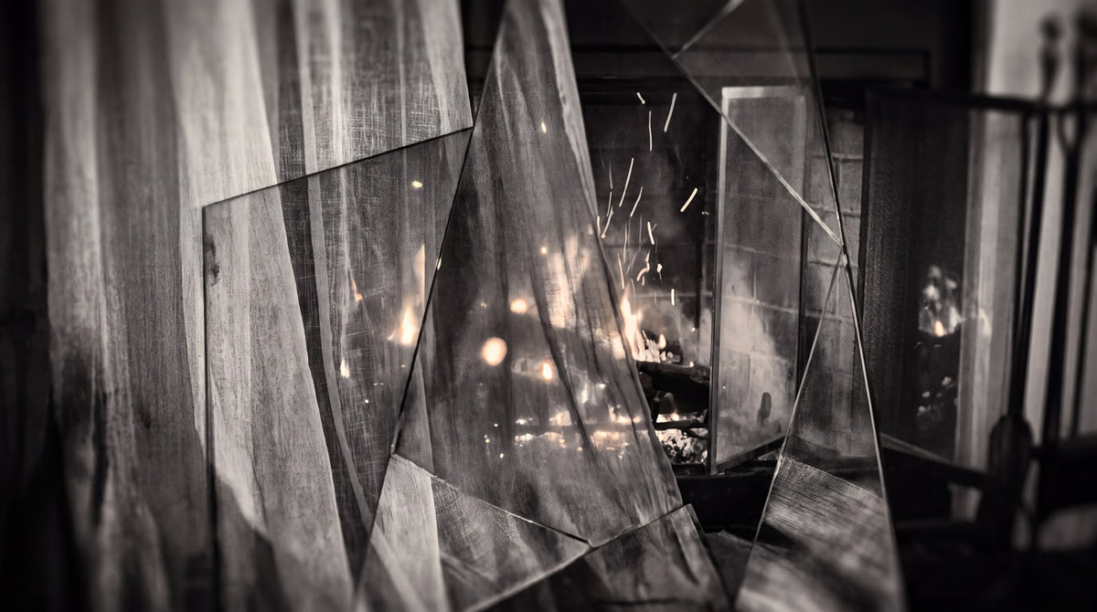 Geometric Hearth Modern Abstract Art