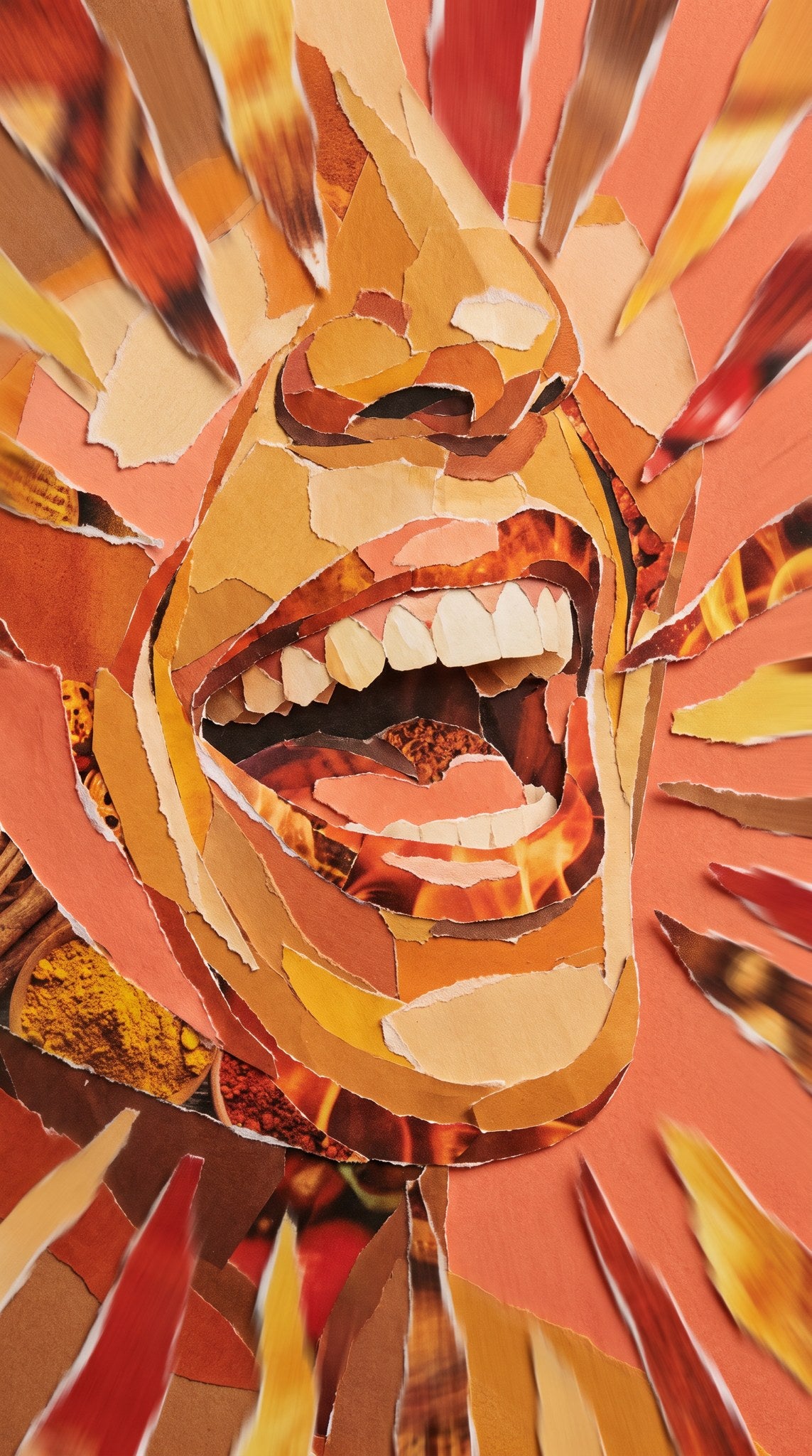 Spiced Expression Collage Art
