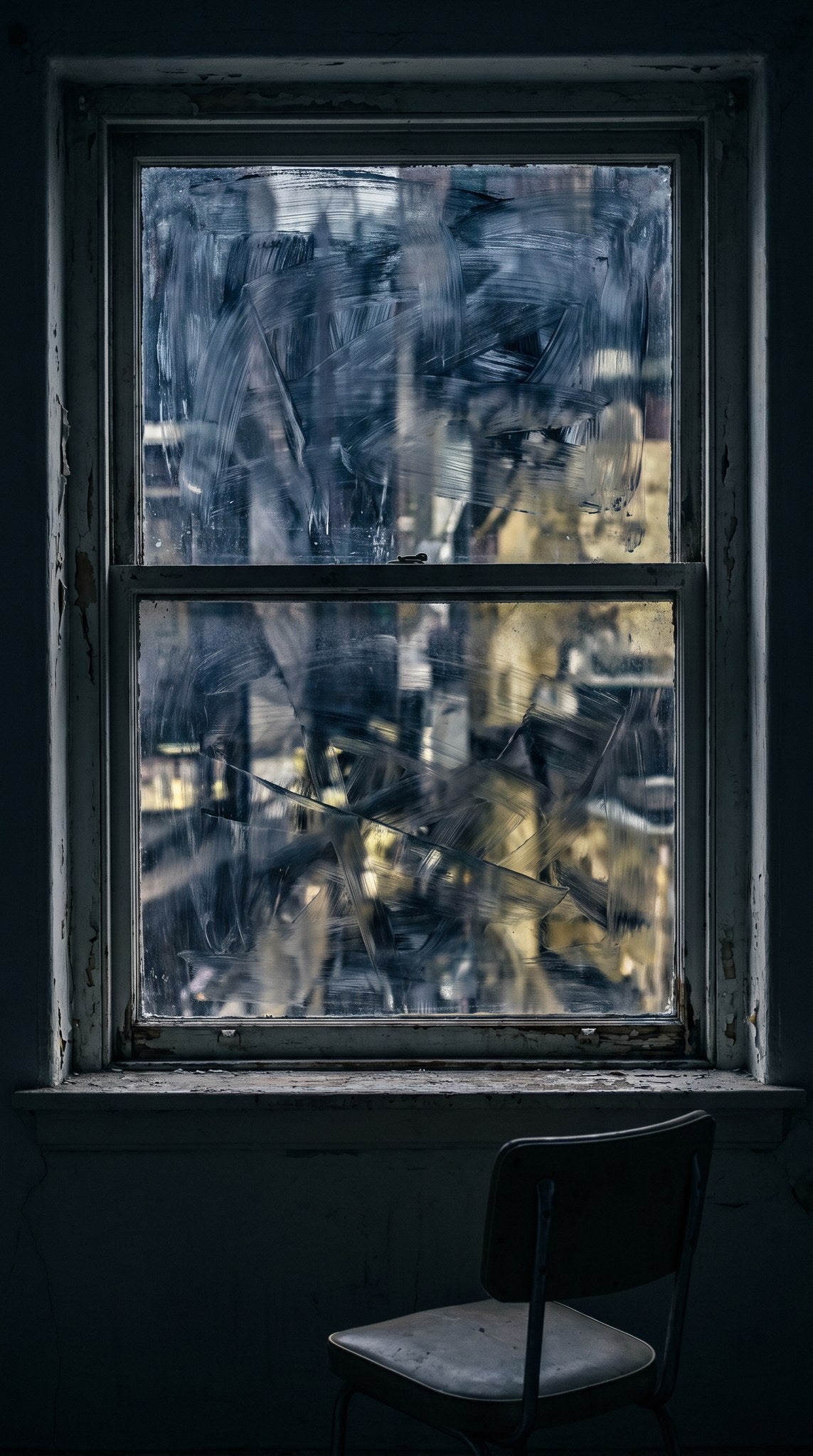 Solitary Window - Dark Academia Fine Art