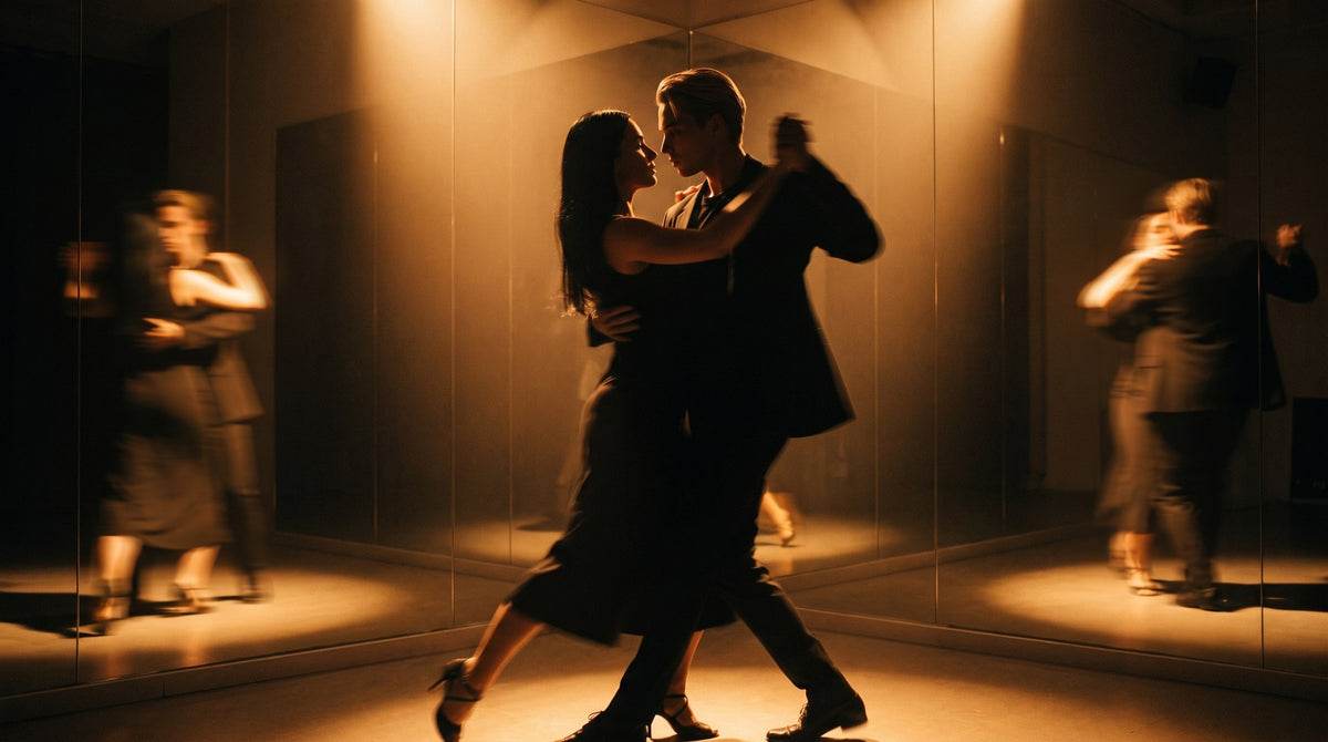 Golden Hour Tango Silhouette Art