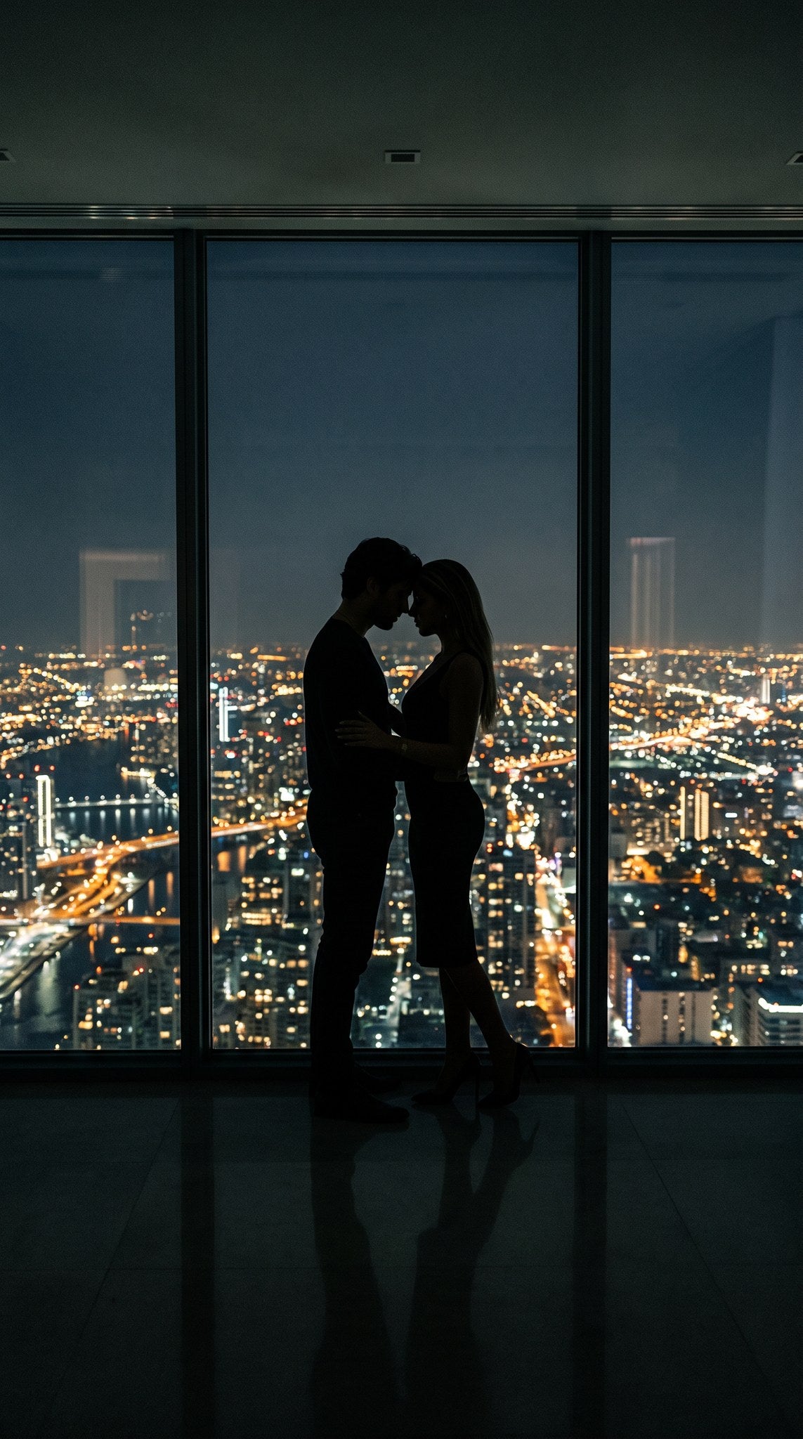 City Lights Embrace Skyline Wall Art