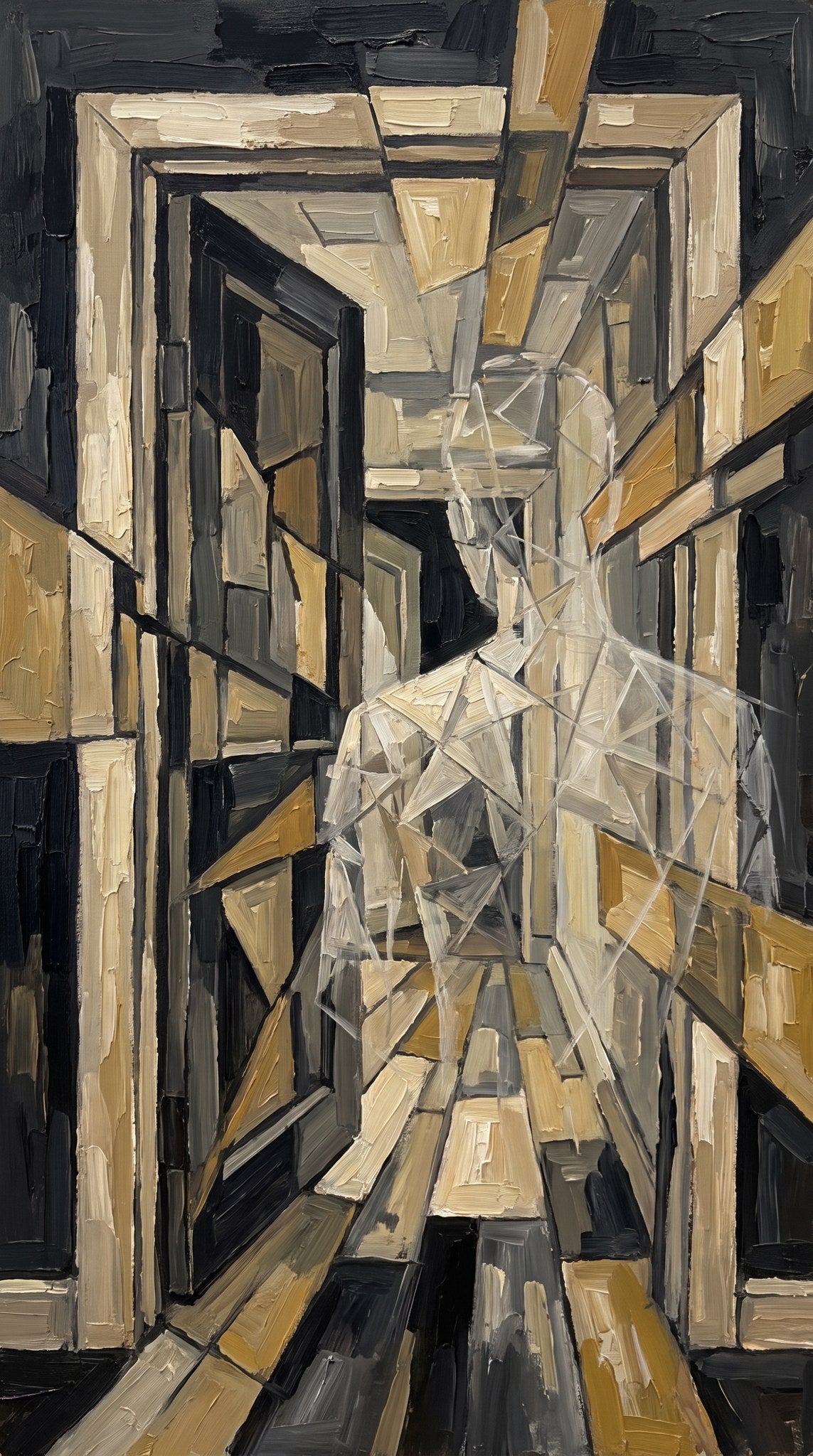 Modernist Cubist Corridor Fine Art Print