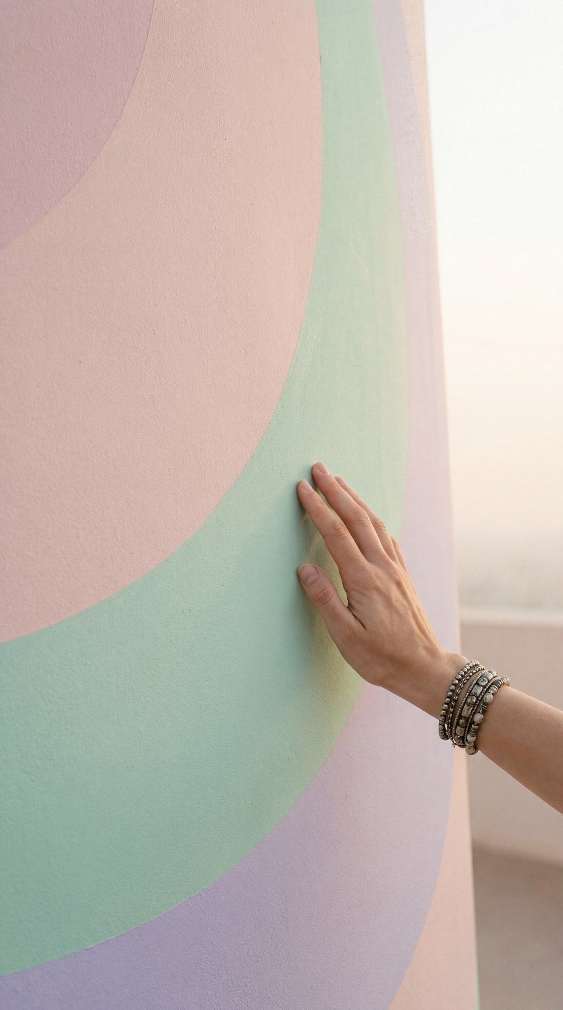 Pastel Curve Study Minimalist Art