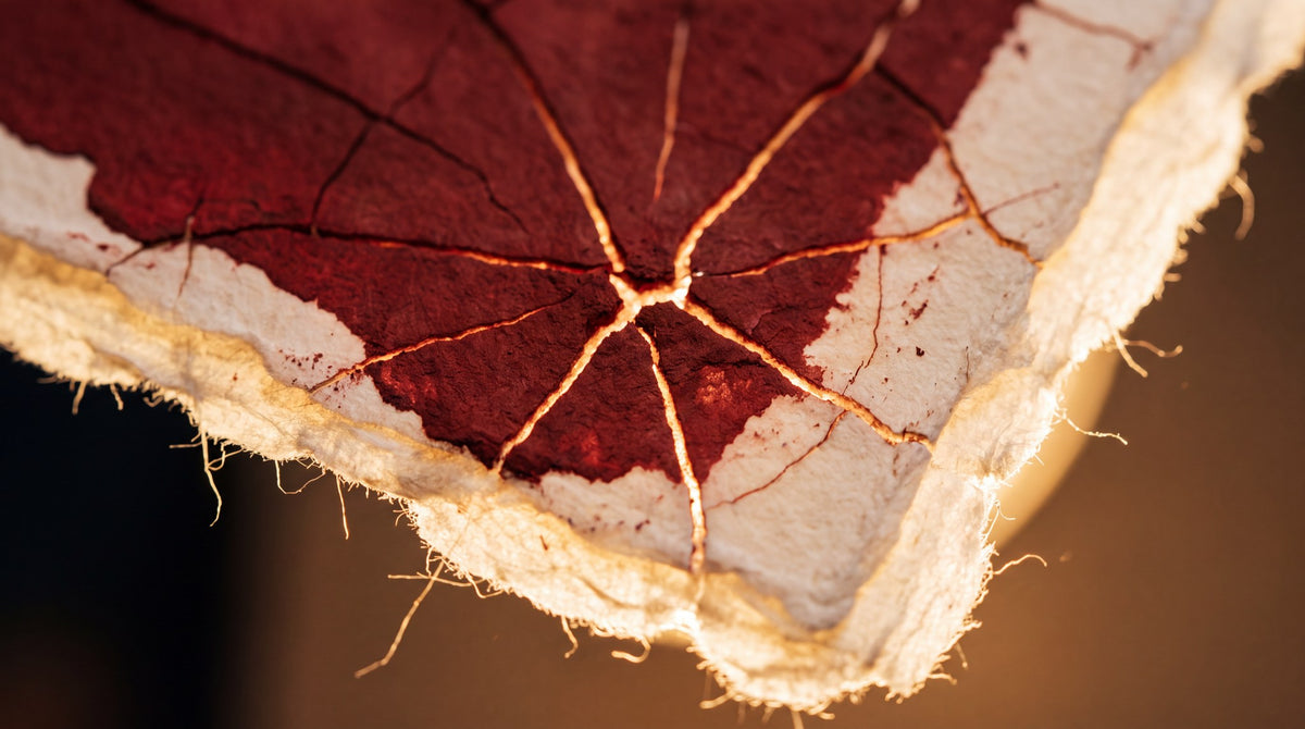 Cracked Terracotta Core Minimalist Wall Art