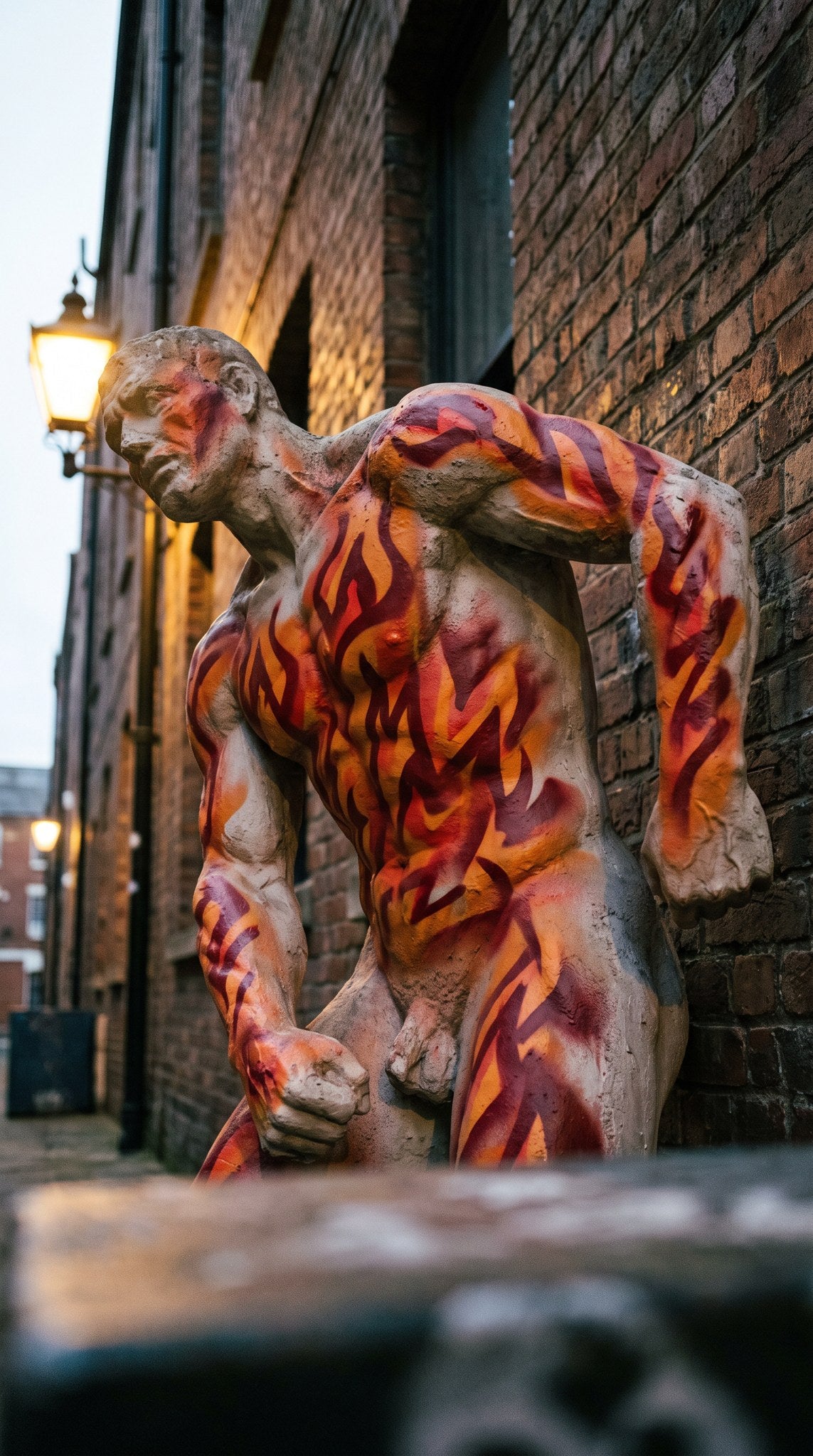 Urban Flame Classical Sculpture Art