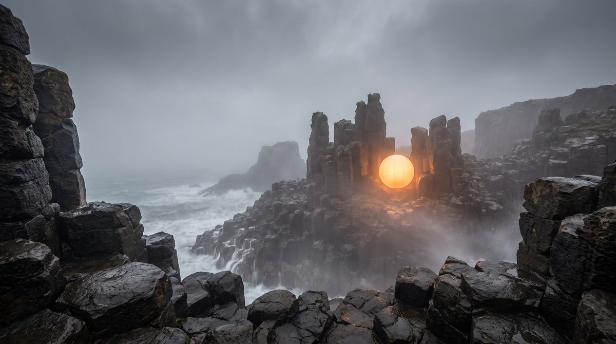 Mystic Basalt Beacon Coastal Wall Art