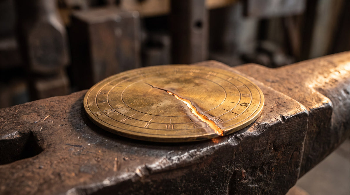 Molten Sundial Relic Wall Art