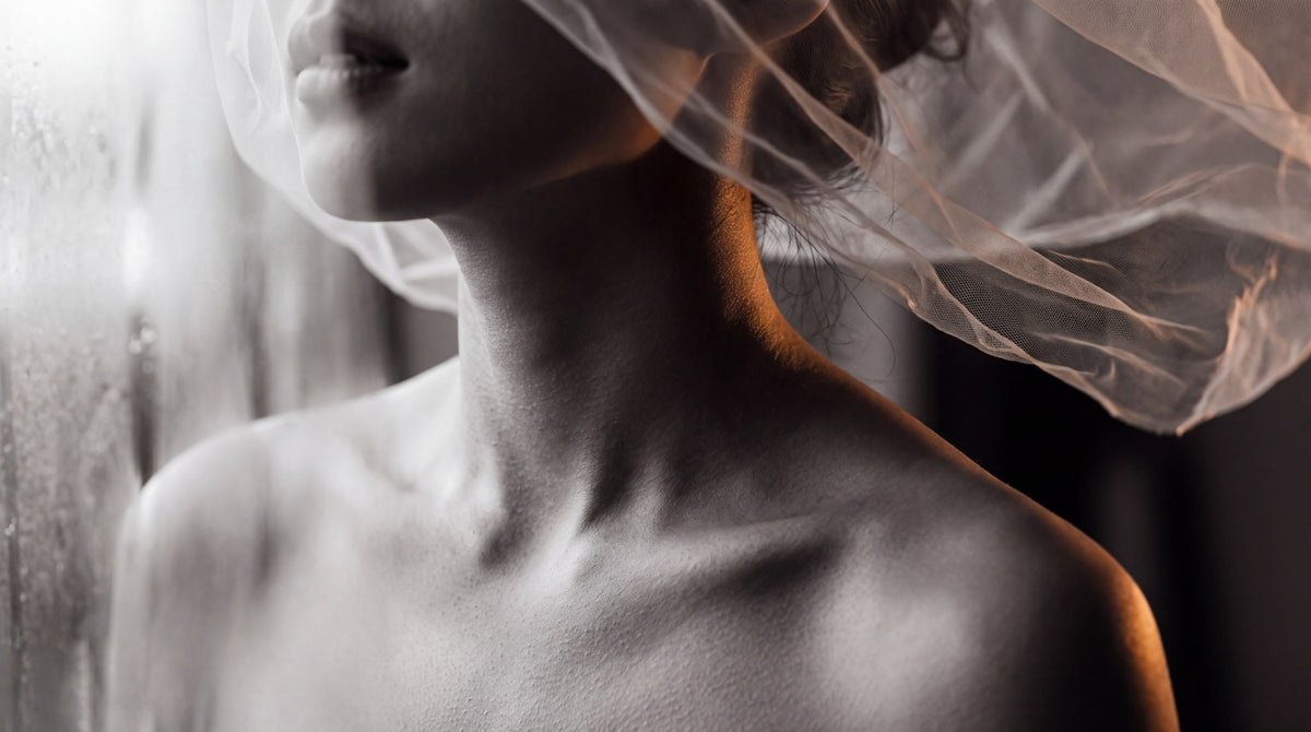 Veiled Grace Chiaroscuro Art