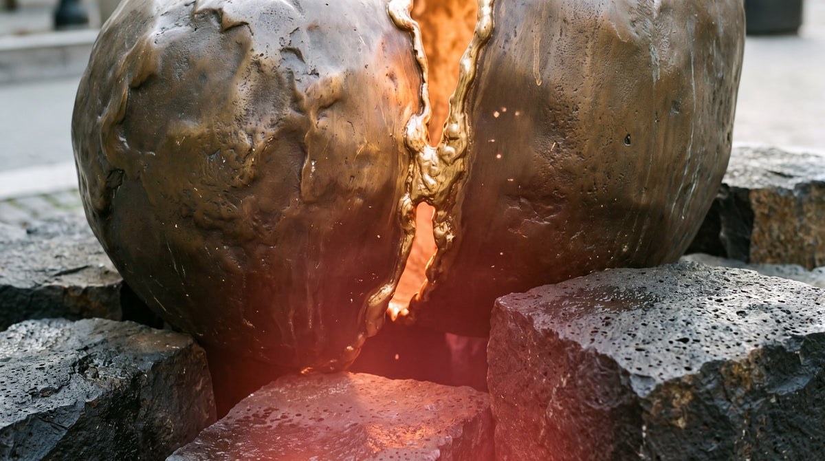 Molten Bronze Core Sculpture Art