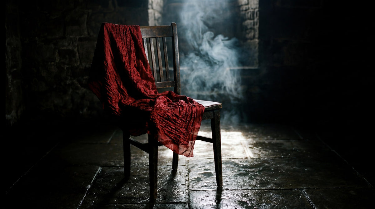 Crimson Silence Chiaroscuro Still Life