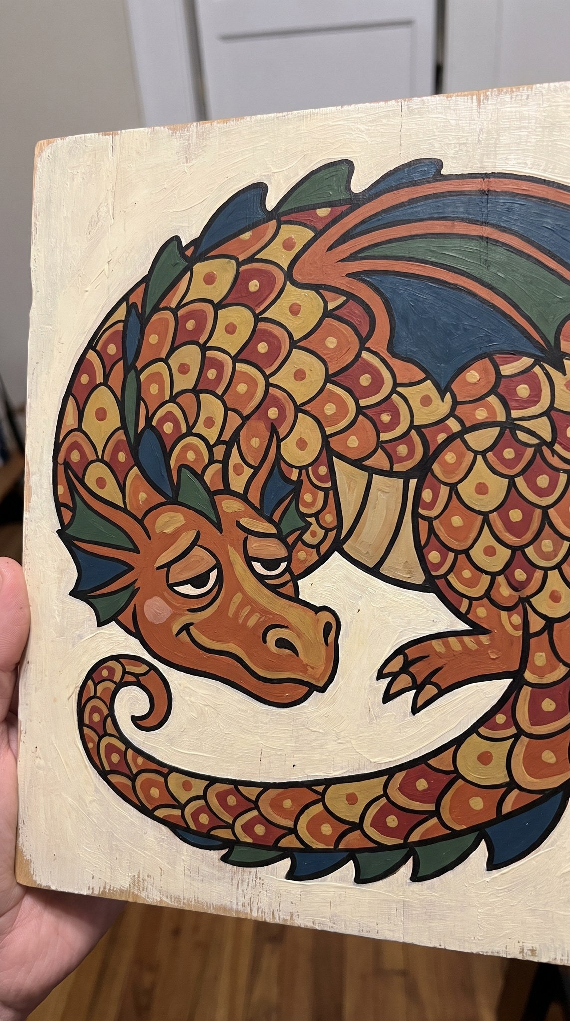 Whimsical Storybook Dragon - Coziness and Myth