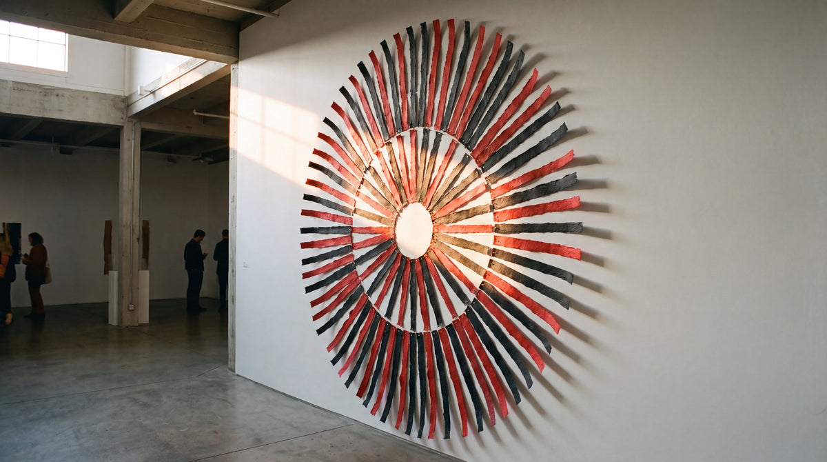 Radial Tension Abstract Geometric Art