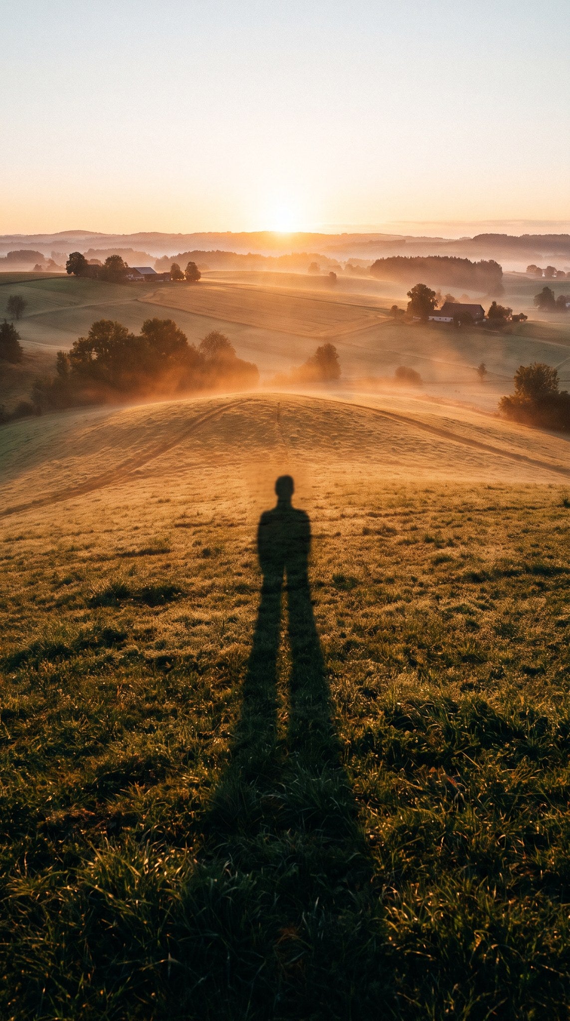Golden Hour Solitude Landscape Art