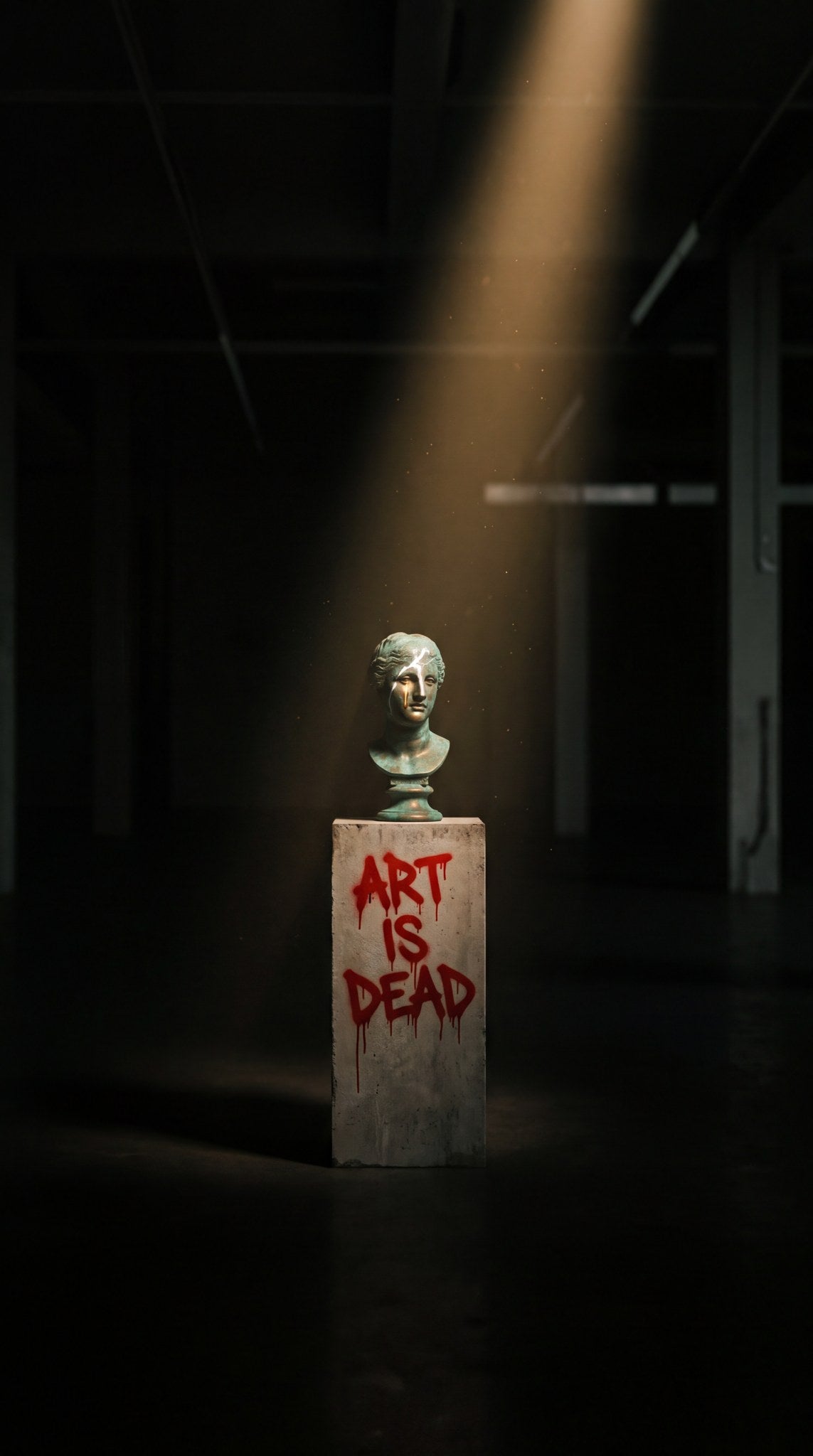 Art Is Dead Classical Bust Spotlight Art