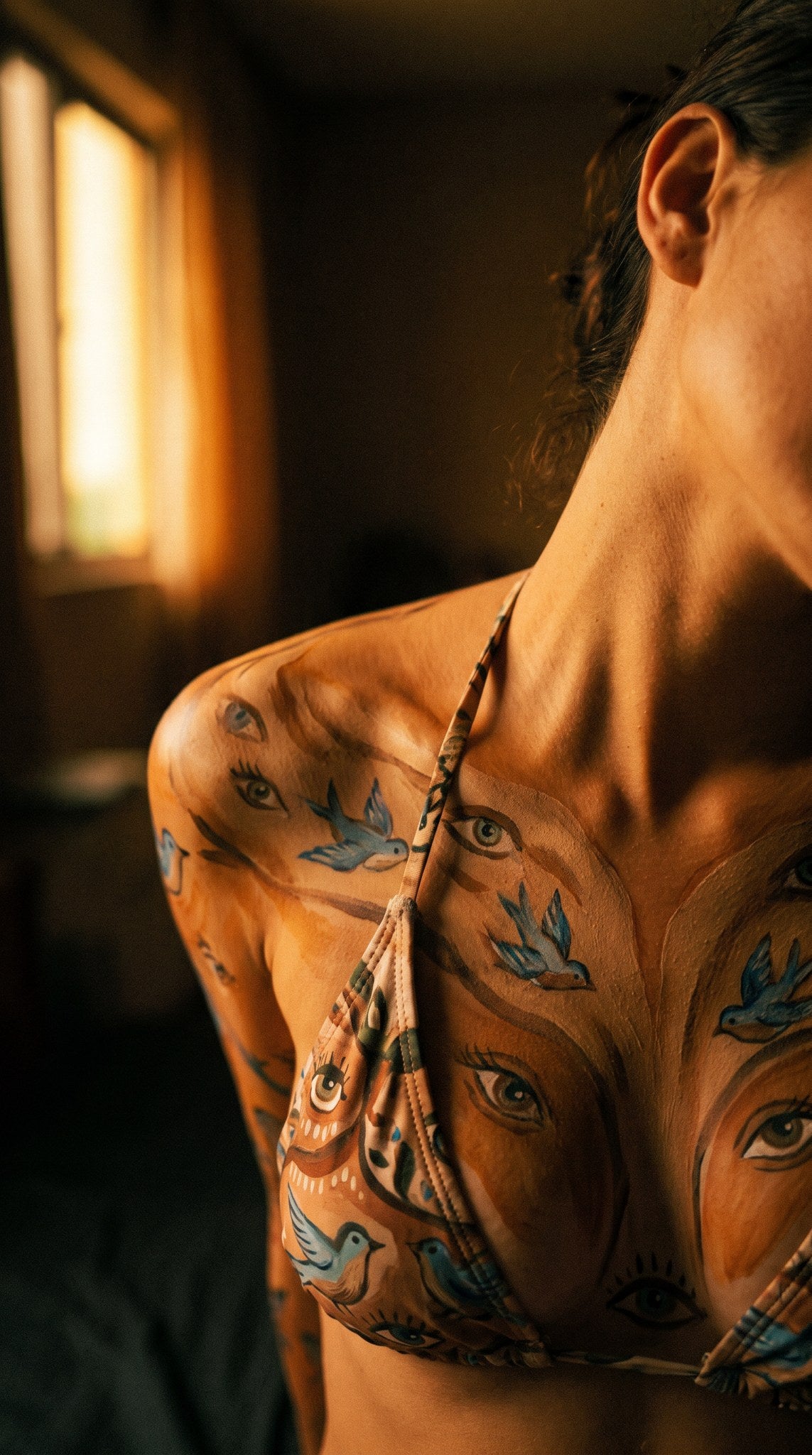 Sienna & Songbirds Surreal Body Art Canvas
