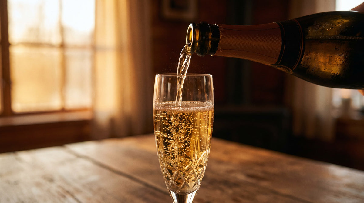 Golden Champagne Toast Wall Art