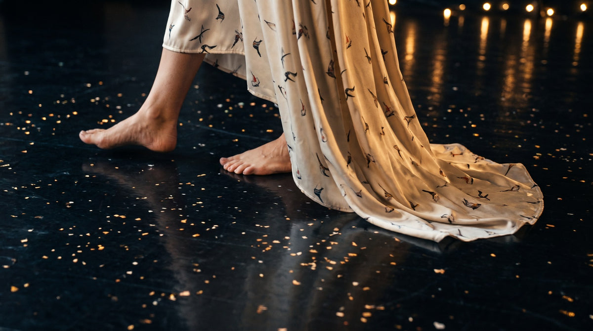 Midnight Gala Silk Flow Art