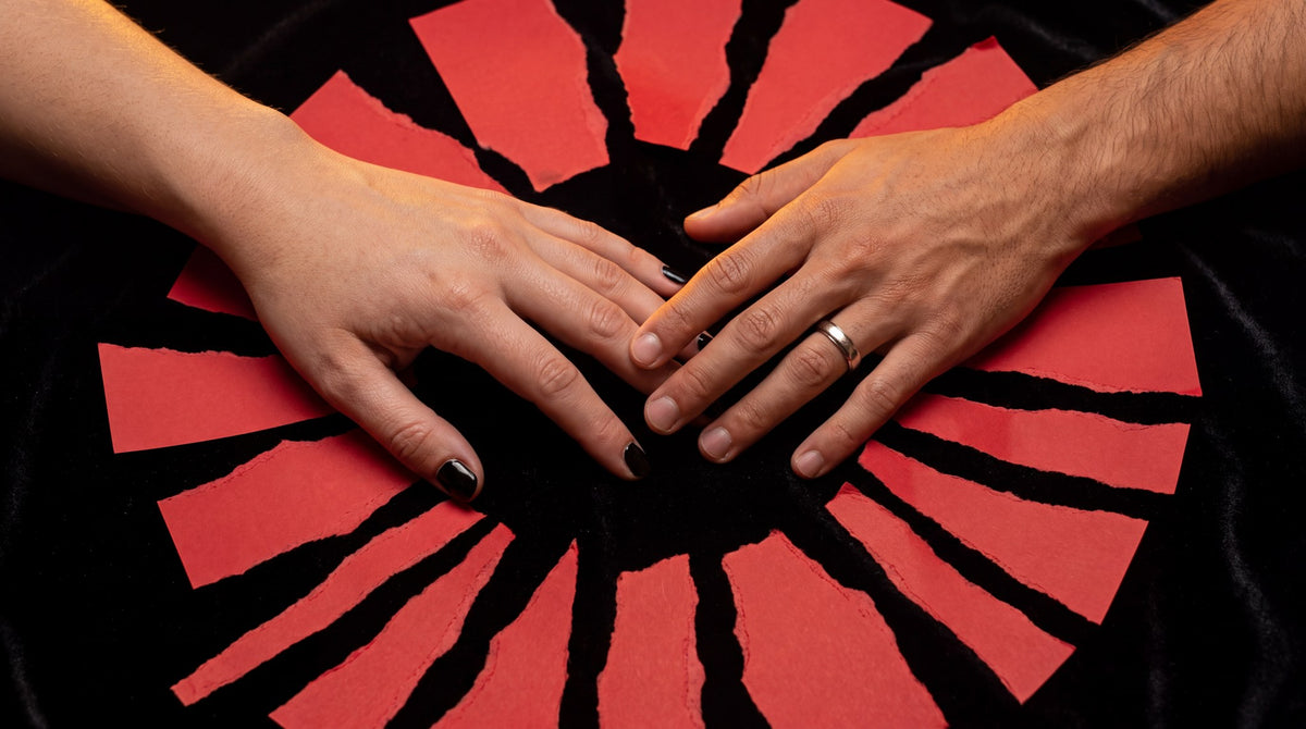 Crimson Solstice Hands Art