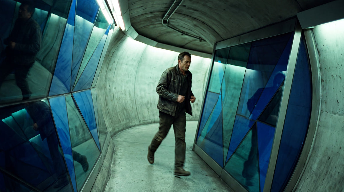 Cinematic Tunnel Sprint Geometric Wall Art