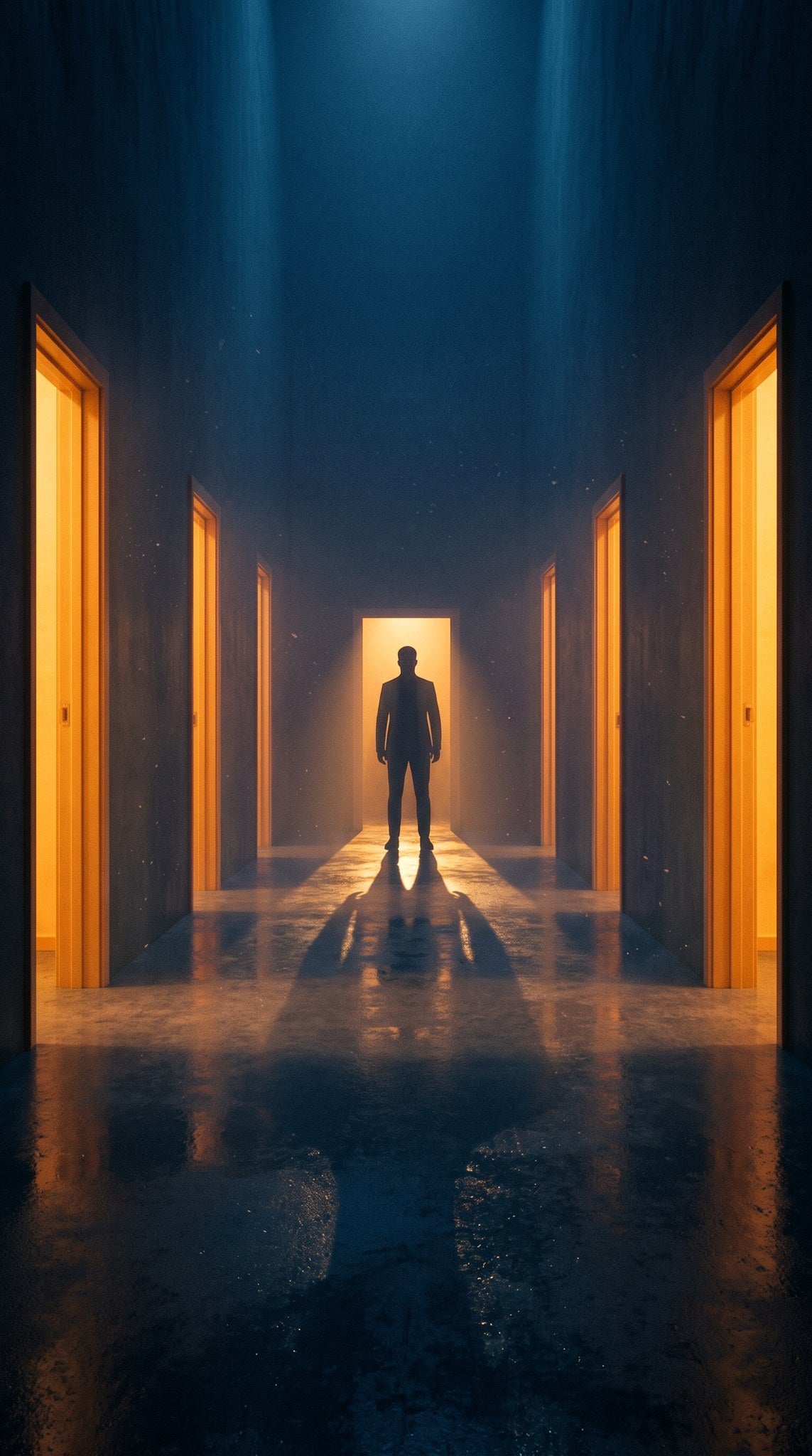 The Threshold Silhouette Art Print