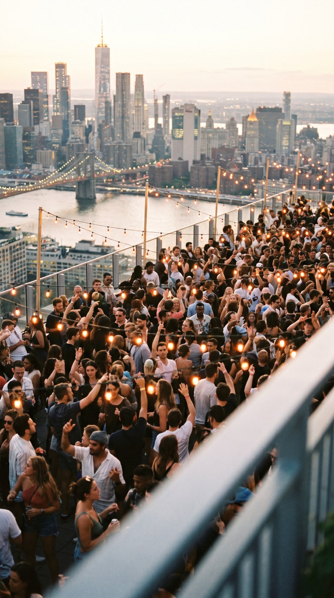 Golden Hour Rooftop Art Print