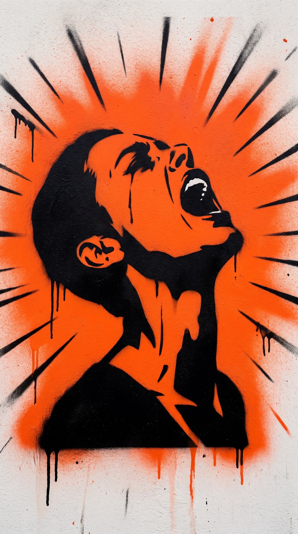 Screaming Soul Street Art Poster