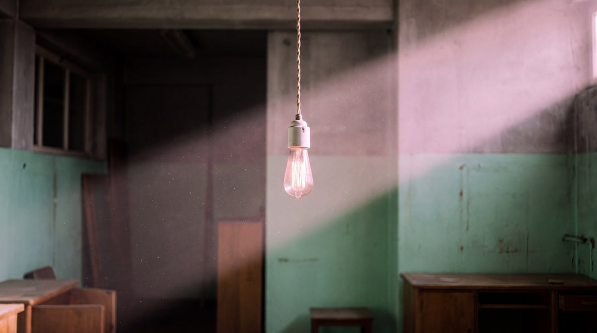 Solitary Glow Industrial Loft Wall Art