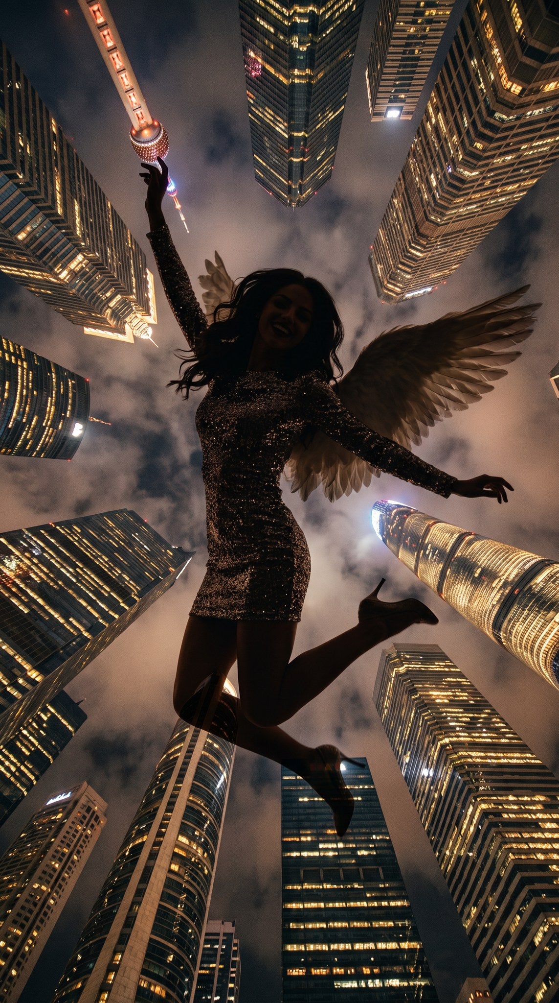 Urban Angel City Flight Wall Art