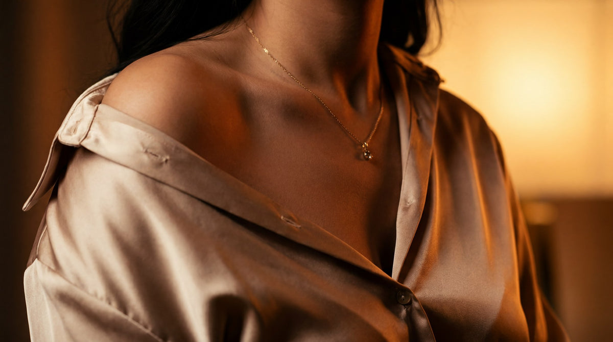 Golden Silk Glow Intimate Study