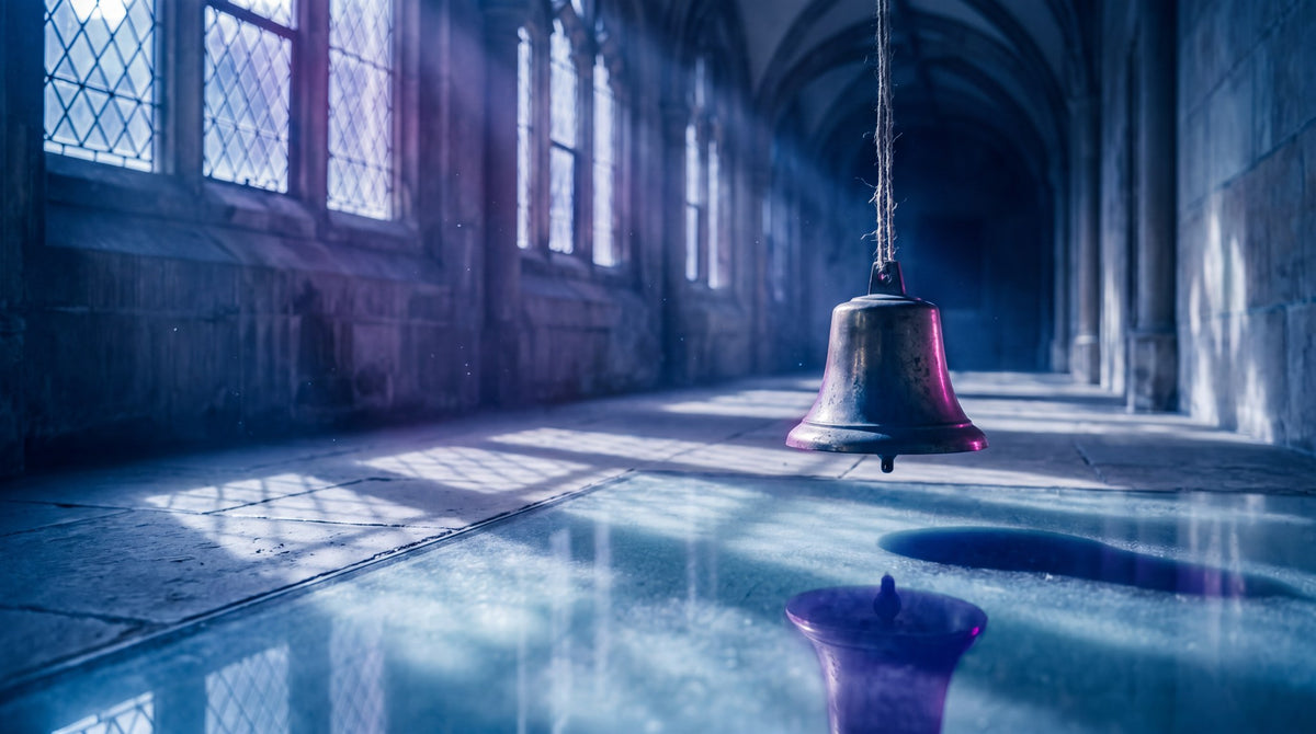 The Silent Chime Atmospheric Cloister Canvas