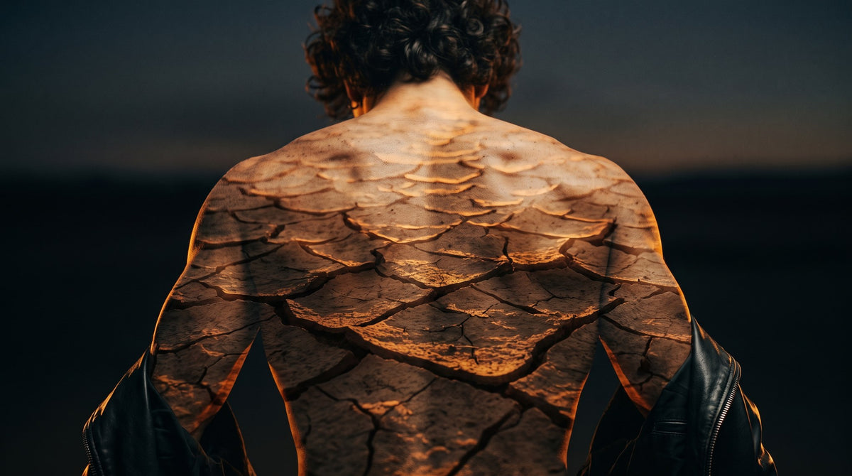 Cracked Earth Double Exposure Portrait