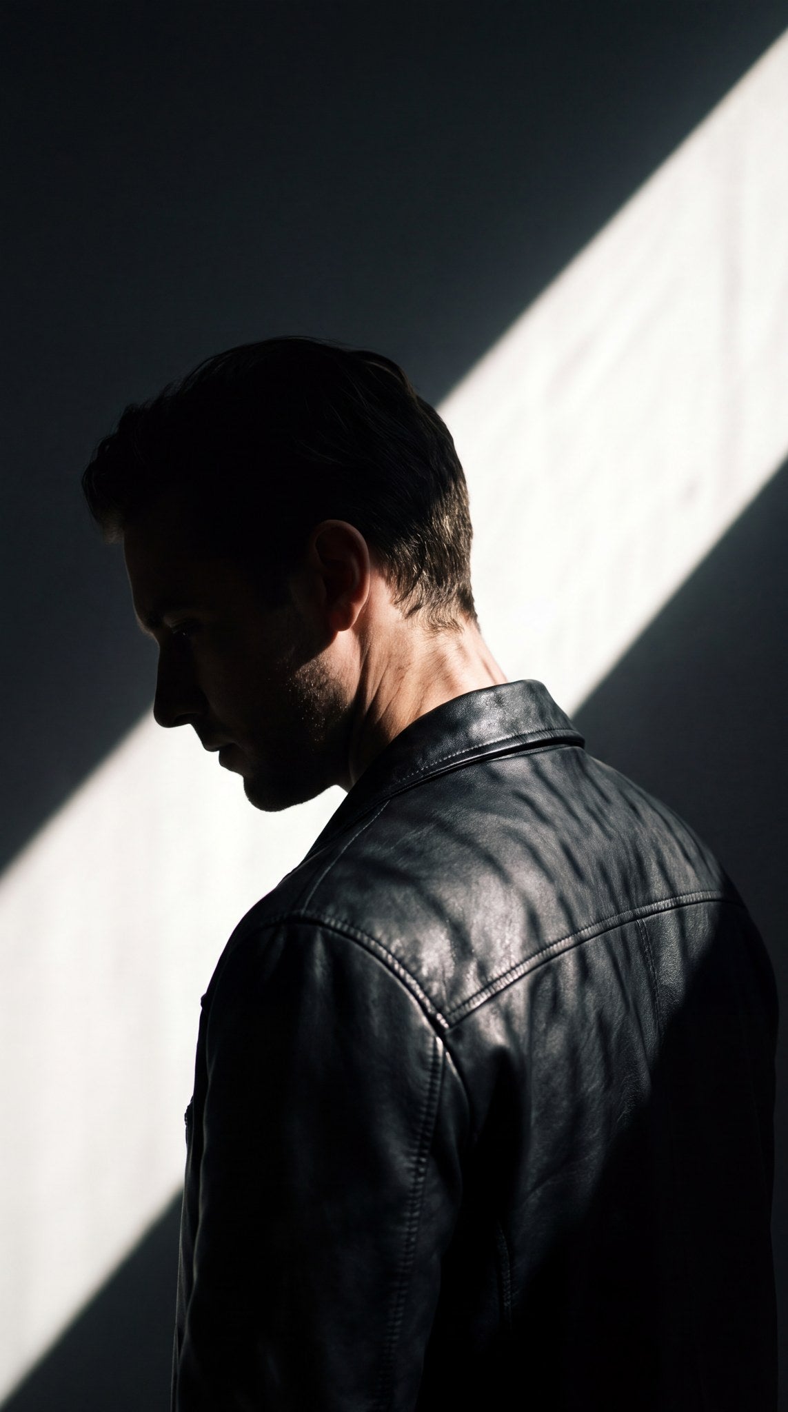 Shadowed Profile - Cinematic Noir Portrait