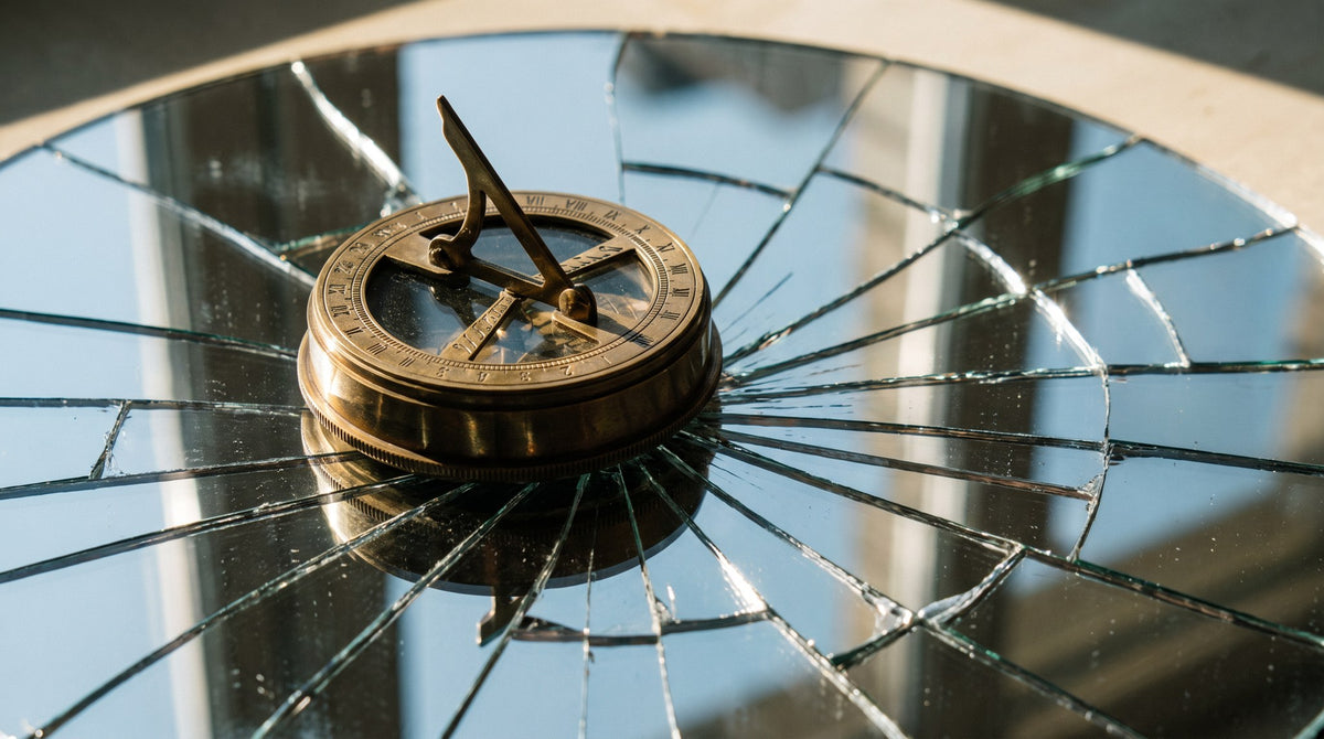 Shattered Horizon Sundial Art
