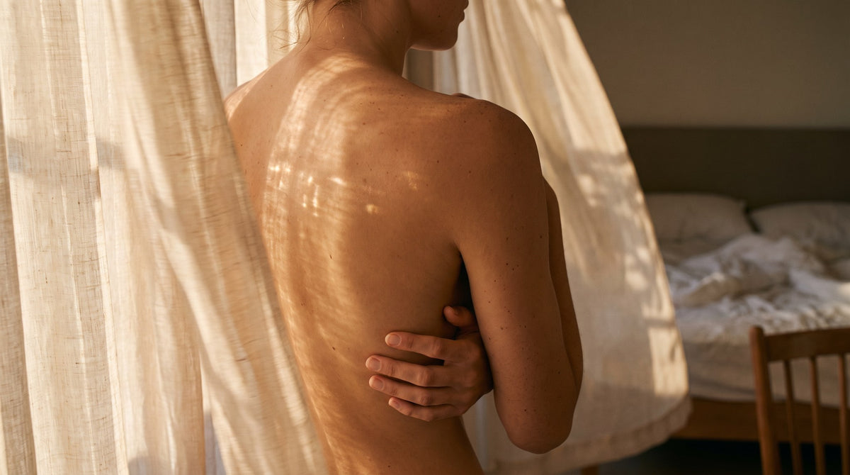 Golden Hour Embrace Solitude Portrait Art