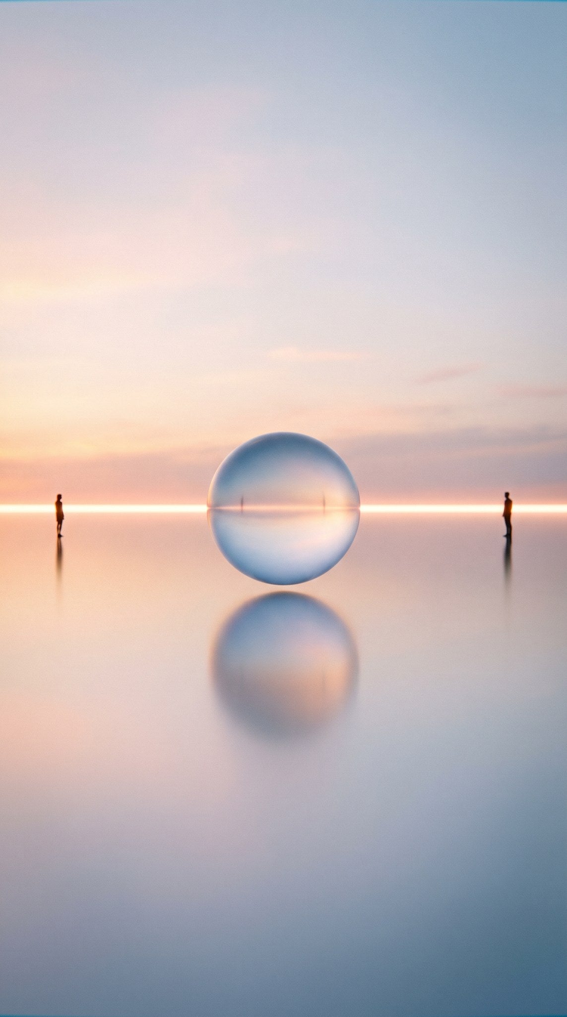 Surreal Horizon Sphere Minimalist Art