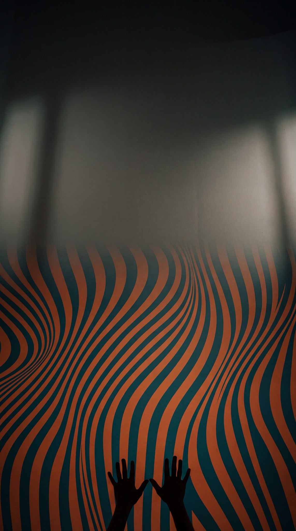 Hypnotic Waveform Optical Illusion Art