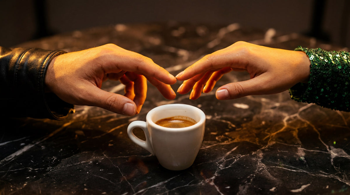 Espresso Rendezvous Art - Moody Dark Academia