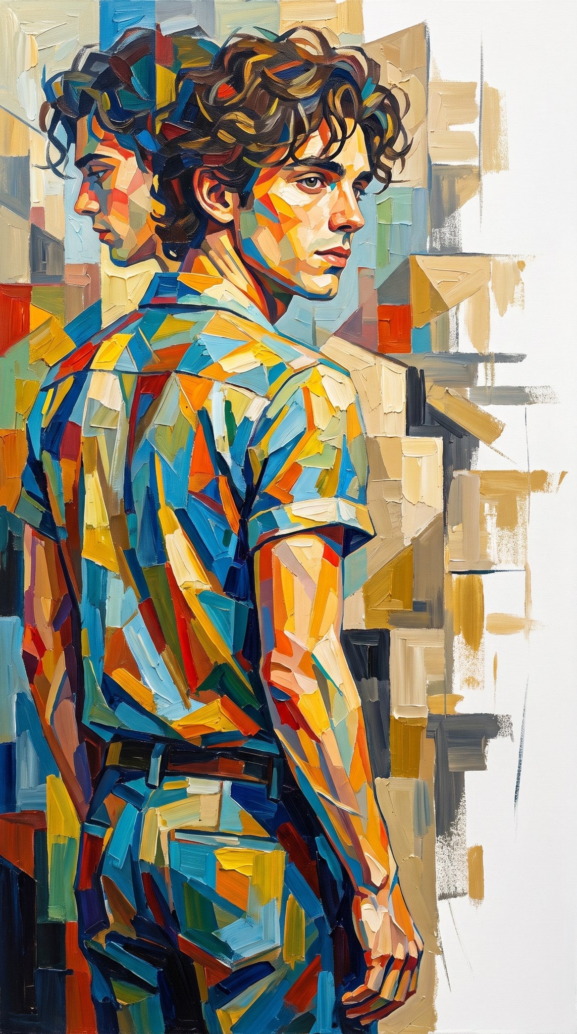 Chromatic Gazes Portrait Print