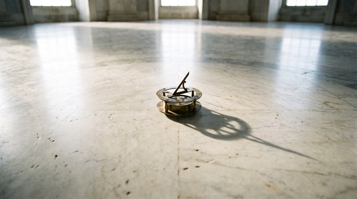 Antique Brass Sundial Marble Hall Art