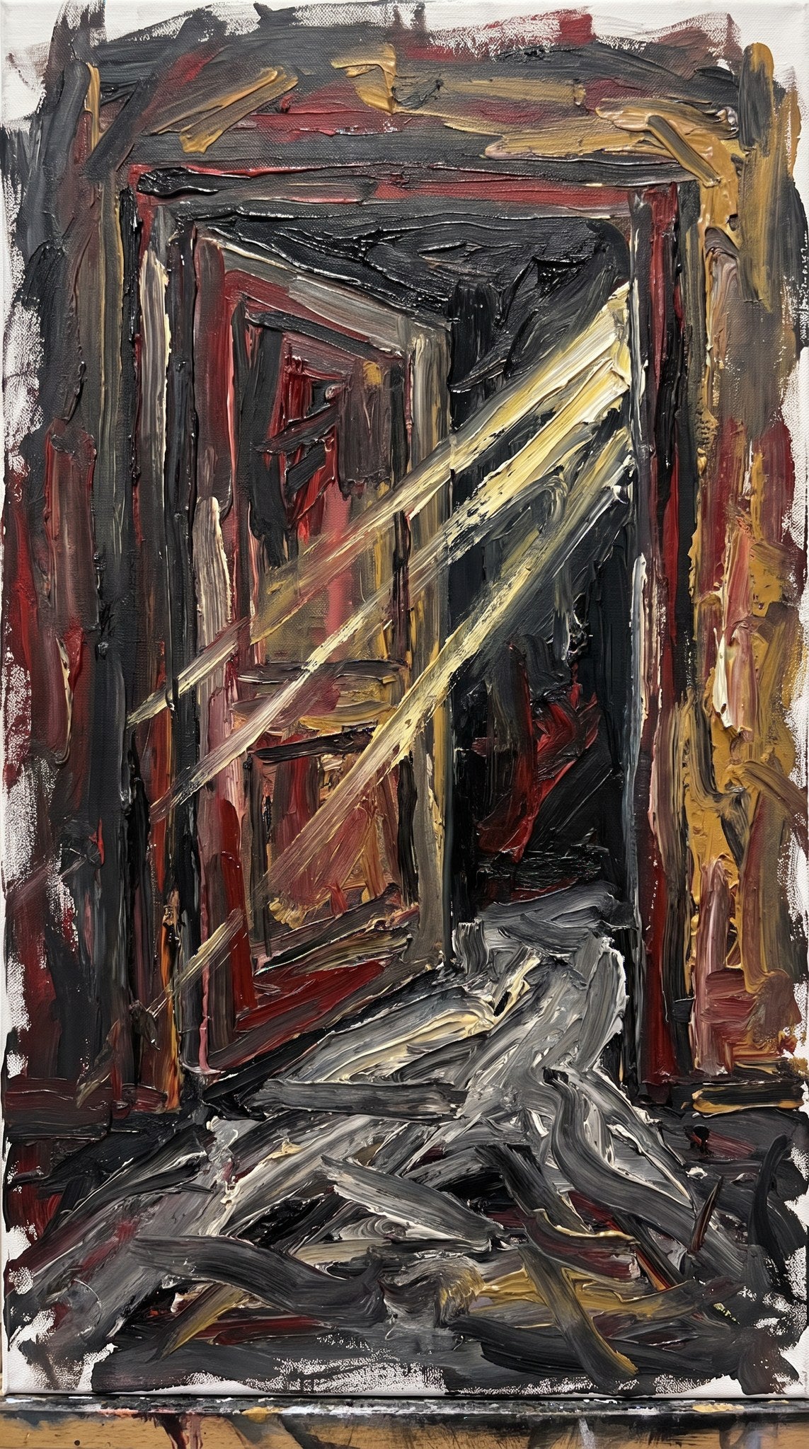 Portal of Light Abstract Impasto Canvas Painting
