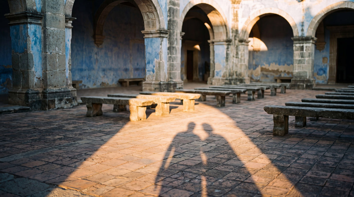 Courtyard Whispers Architectural Art