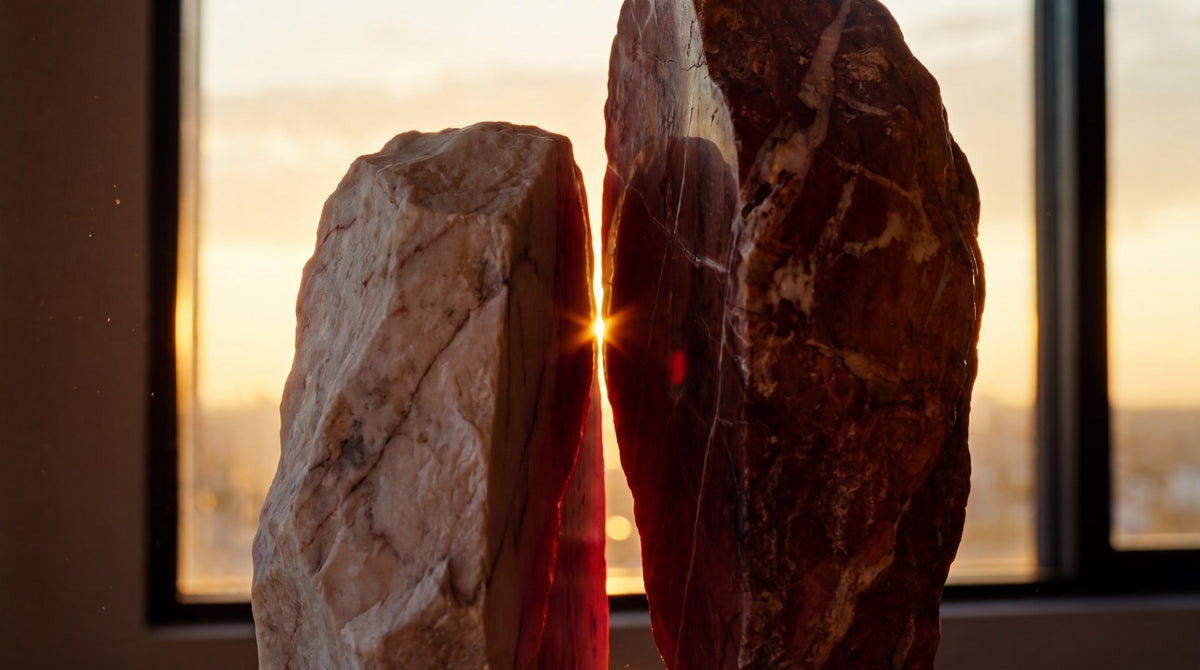 Amber Eclipse Stone Horizon Art